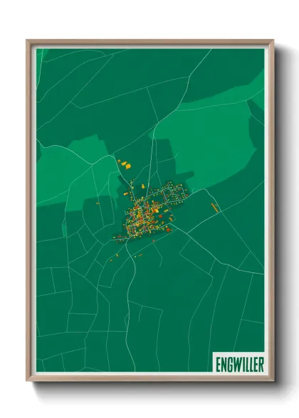 Une affiche de carte sur Engwiller