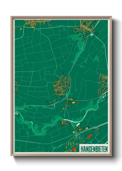 Une affiche de carte sur Hangenbieten