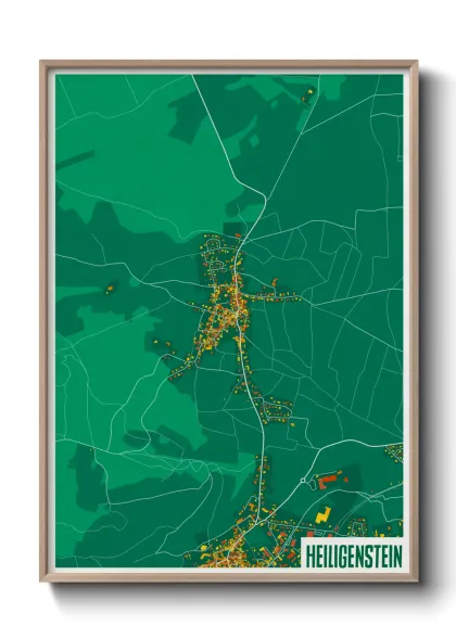 Une affiche de carte sur Heiligenstein