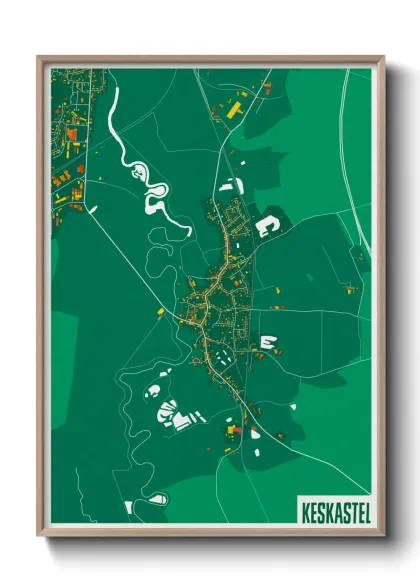 Une affiche de carte sur Keskastel