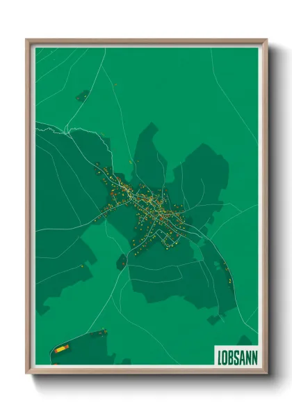 Une affiche de carte sur Lobsann