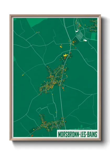 Une affiche de carte sur Morsbronn-les-Bains