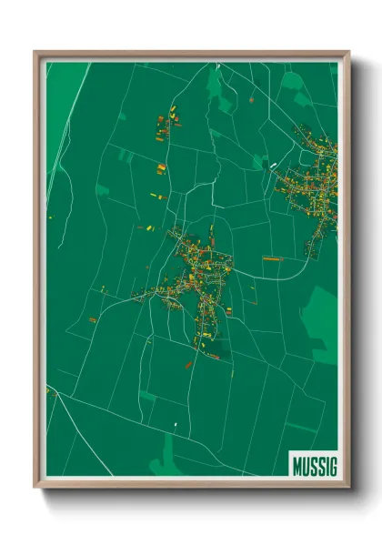 Une affiche de carte sur Mussig