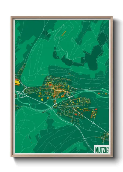 Une affiche de carte sur Mutzig