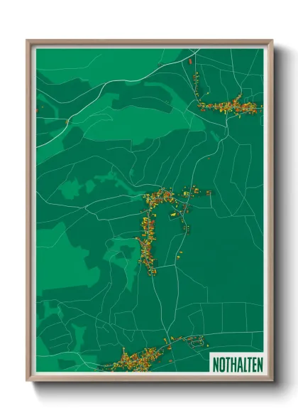 Une affiche de carte sur Nothalten