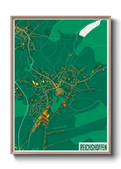 Une affiche de carte sur Reichshoffen