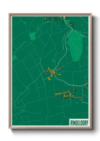 Une affiche de carte sur Ringeldorf