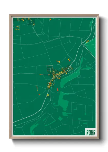 Une affiche de carte sur Rohr