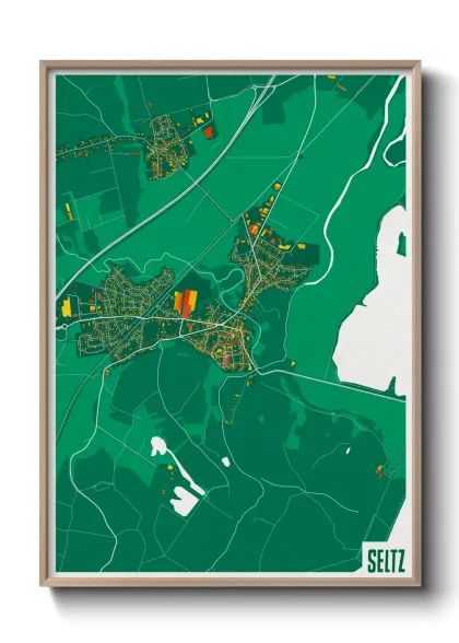 Une affiche de carte sur Seltz