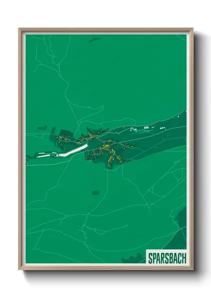 Une affiche de carte sur Sparsbach