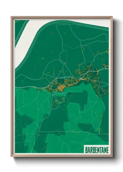 Une affiche de carte sur Barbentane