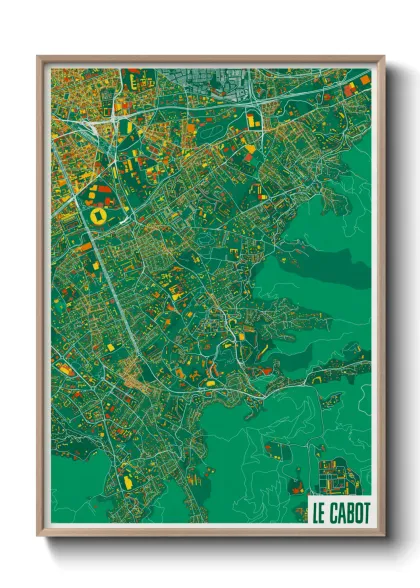 Une affiche de carte sur Le Cabot