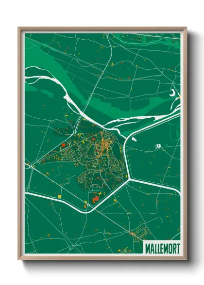 Une affiche de carte sur Mallemort
