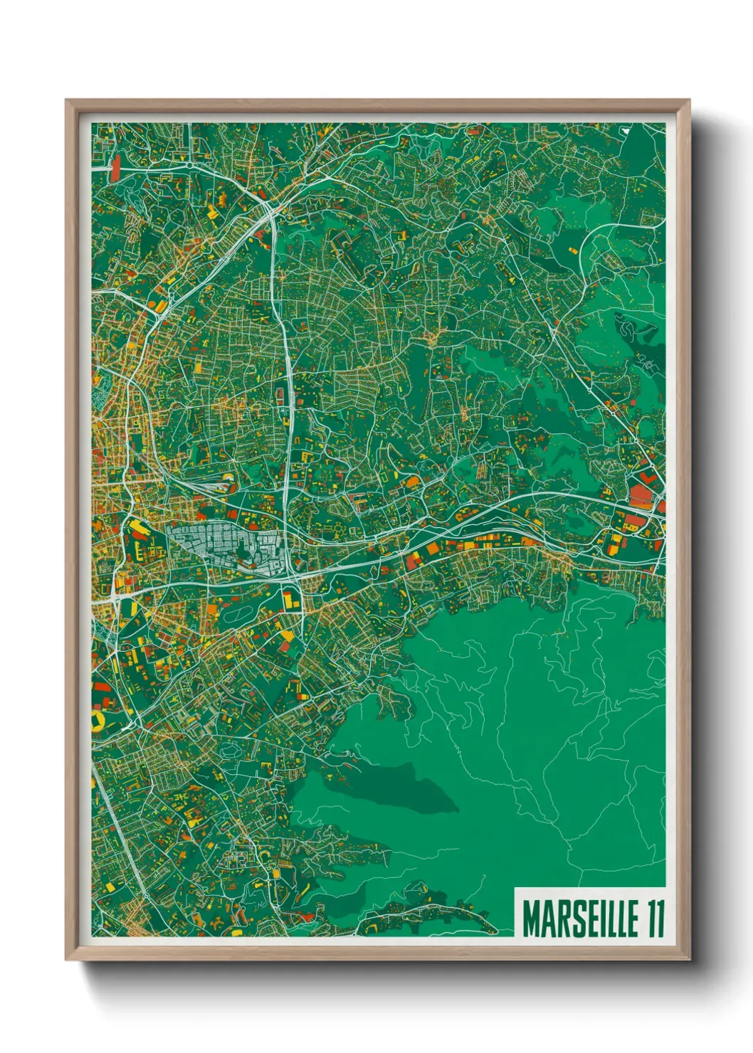 Un poster carteMarseille 11