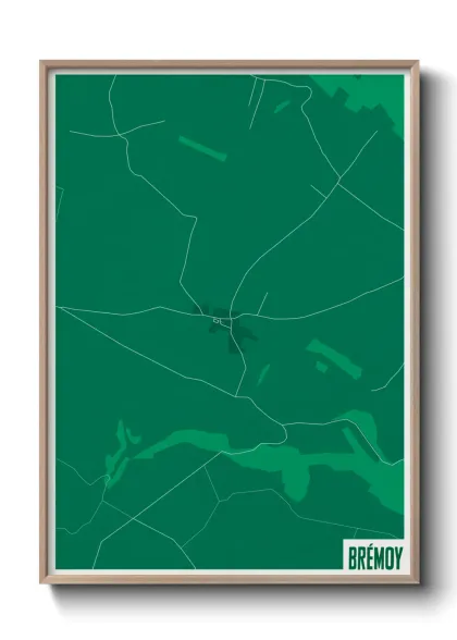 Une affiche de carte sur Brémoy
