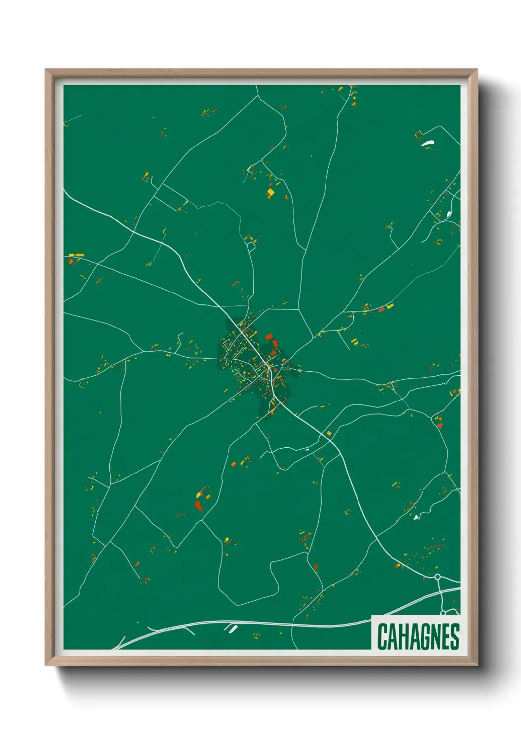 Un poster carteCahagnes