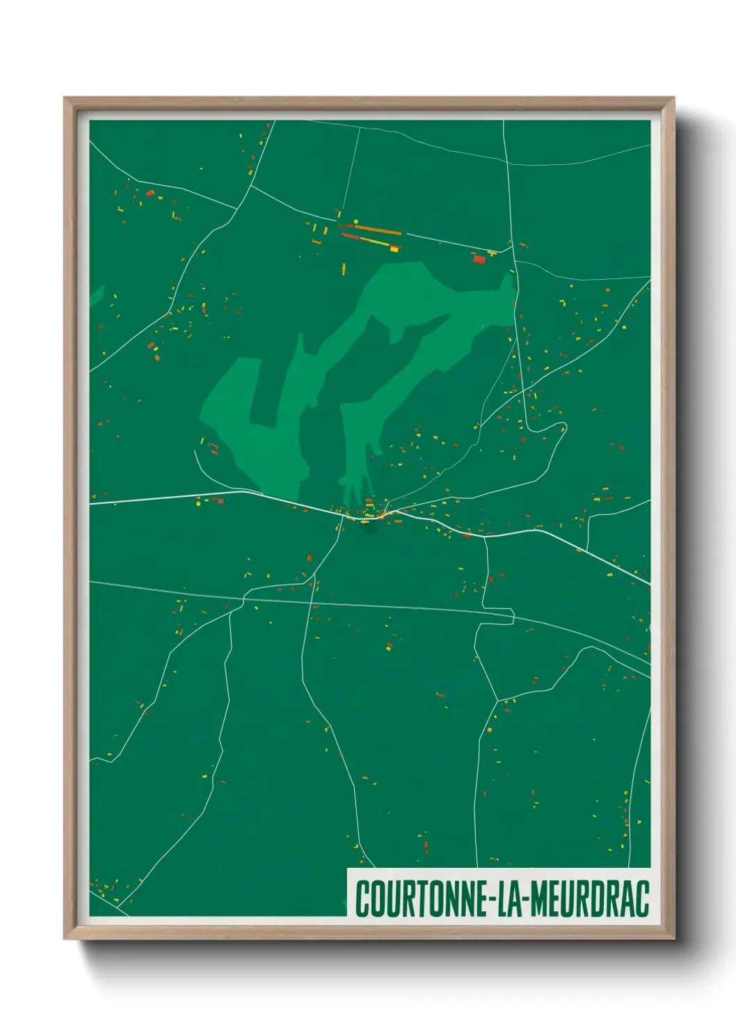 Un poster carteCourtonne-la-Meurdrac