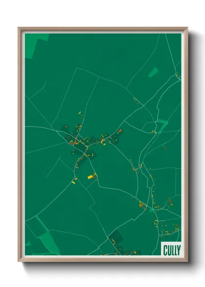 Une affiche de carte sur Cully