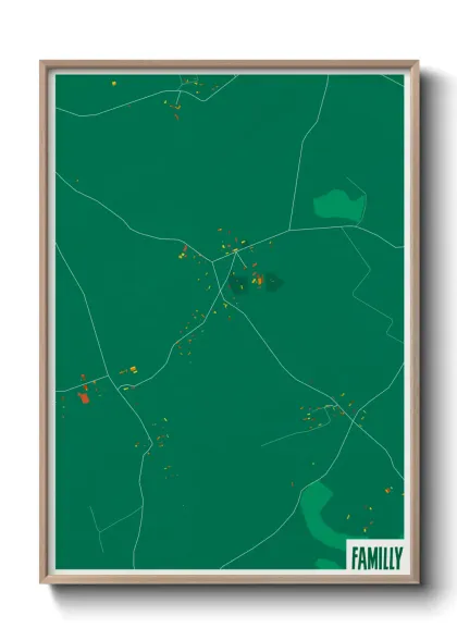 Une affiche de carte sur Familly