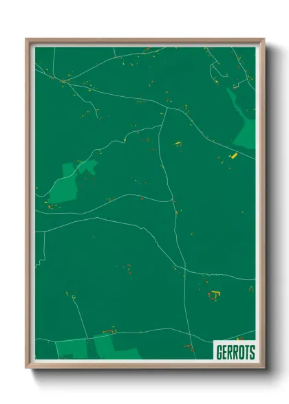 Une affiche de carte sur Gerrots