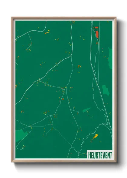 Une affiche de carte sur Heurtevent