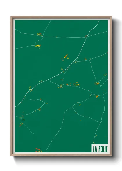 Une affiche de carte sur La Folie