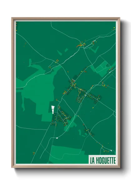 Une affiche de carte sur La Hoguette