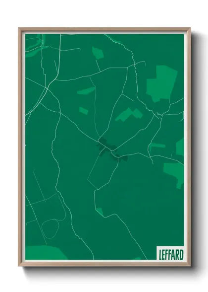 Une affiche de carte sur Leffard