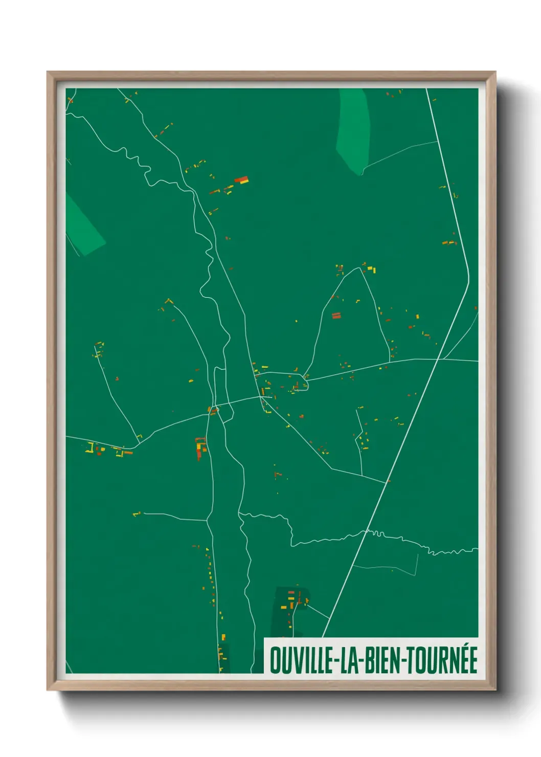 Un poster carteOuville-la-Bien-Tournée