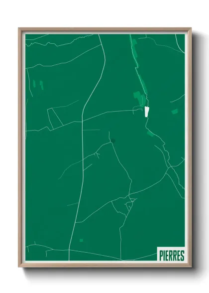 Une affiche de carte sur Pierres