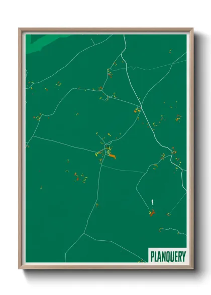 Une affiche de carte sur Planquery