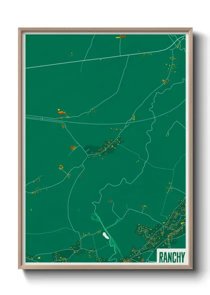 Une affiche de carte sur Ranchy