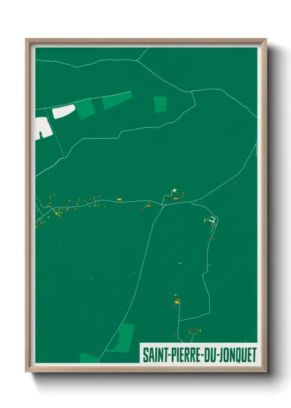 Une affiche de carte sur Saint-Pierre-du-Jonquet