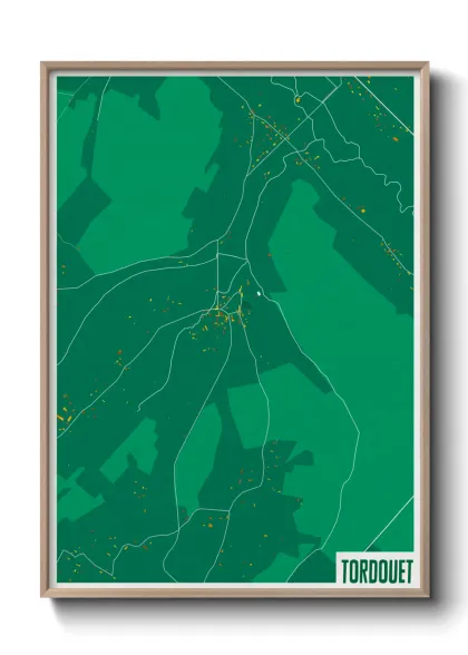 Une affiche de carte sur Tordouet