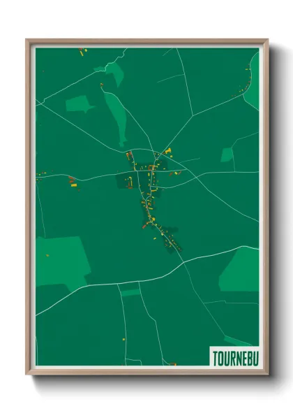 Une affiche de carte sur Tournebu