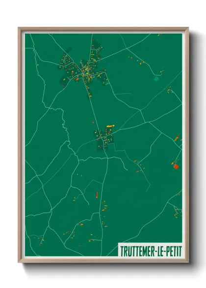 Une affiche de carte sur Truttemer-le-Petit