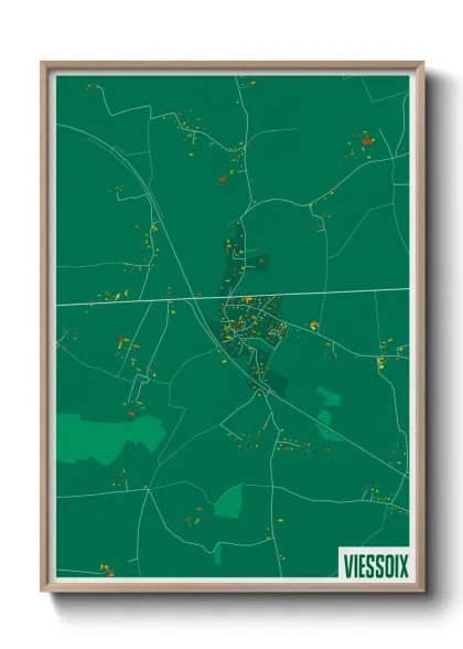 Une affiche de carte sur Viessoix