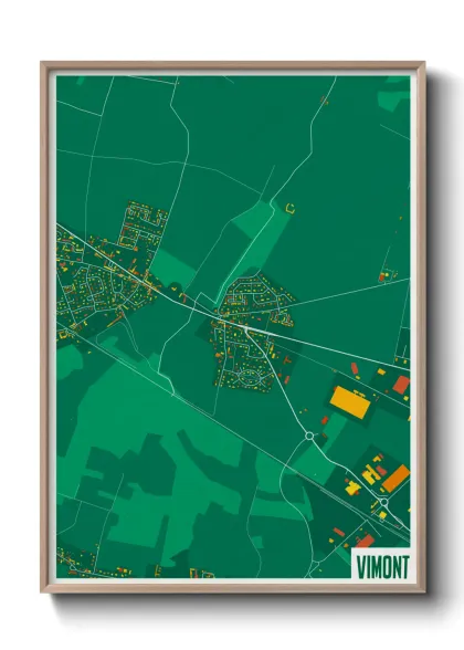 Une affiche de carte sur Vimont
