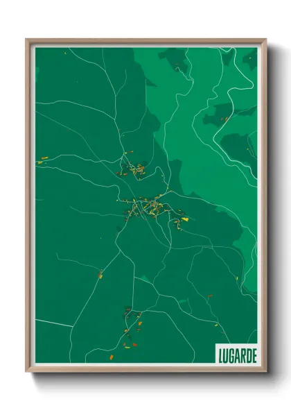 Une affiche de carte sur Lugarde