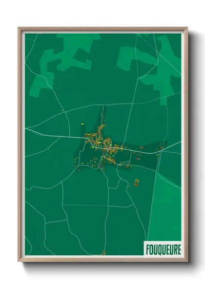 Une affiche de carte sur Fouqueure