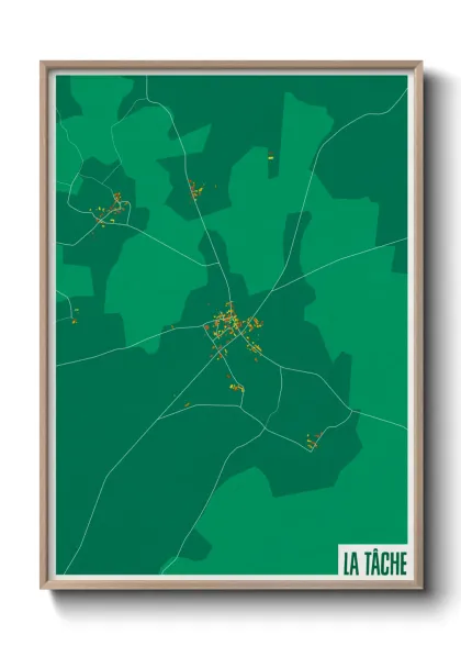 Une affiche de carte sur La Tâche
