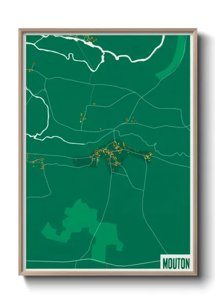 Une affiche de carte sur Mouton