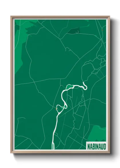 Une affiche de carte sur Nabinaud