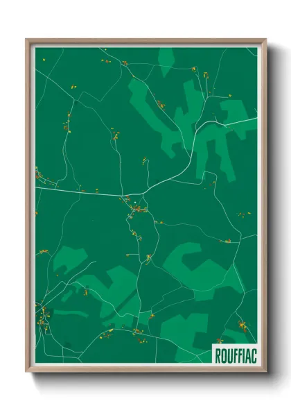 Une affiche de carte sur Rouffiac