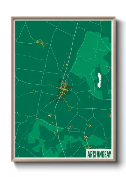 Une affiche de carte sur Archingeay