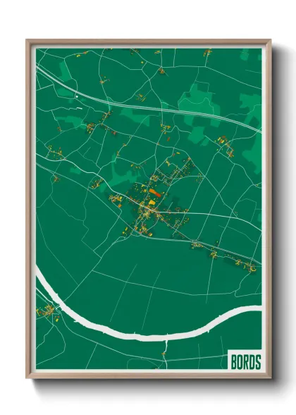 Une affiche de carte sur Bords