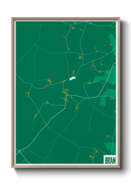 Une affiche de carte sur Bran