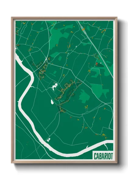 Une affiche de carte sur Cabariot