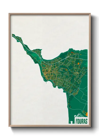 Une affiche de carte sur Fouras
