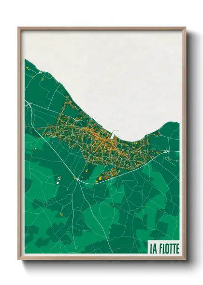 Une affiche de carte sur La Flotte